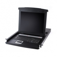 купить KVM консоль, SHIP, AS-9116ULG, Стоечная, 16-портовая, 19* экран, Коннекторы VGA, Чёрный в Алматы фото 1