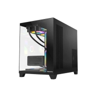 купить Компьютерный корпус Huntkey S920 Storm, Без БП, 0.5mm, 2xUSB2.0, 1xUSB3.0, HD-Audio, mATX, Black в Алматы фото 2