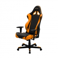 купить Игровое компьютерное кресло, DX Racer,  OH/RE0/NO, ПУ экокожа, Вид наполнителя: губчатая пена высокой плотности (54 кг/м?), Металлическая основа кресла, Механизм качания: топ-ган, Прорезиненные колеса в комплектации, Черный-оранжевый в Алматы фото 1