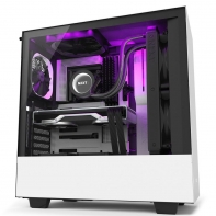 купить Корпус NZXT H510i  CA-H510i-W1 Compact Mid Tower White/Black Chassis withSmart Device 2, 2x 120mm Aer F Case Fans, 2x LED Strips andVertical GPU Mount в Алматы фото 3