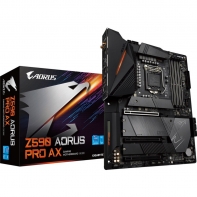купить Сист. плата Gigabyte Z590 AORUS PRO AX, Z590, 1200, 4xDIMM DDR4, 3xPCI-E x16, M.2, 6xSATA, DP, WIFI6, BOX в Алматы фото 1