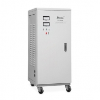 купить Стабилизатор, SVC, 3-60000(48000W), Трёхфазный, Индикация режимов работы, Диапазон работы AVR: 240-450В, Клеммная колодка, Бежевый в Алматы фото 2