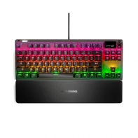 купить Клавиатура, Steelseries, Apex 7 (Blue Switch) US, 64774 Игровая, Механические клавиши QX2, USB, Подсветка RGB, Размер: 160*370*35 мм., Анг/Рус, Чёрный в Алматы фото 1