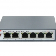 купить Коммутатор PoE 4-портовый ONV POE31064PL <4 порта 10/100 Mbps PoE 802.3af (15.4W на порт), увеличеная дистанция передачи данных и питания до 250 м, 2 Uplink порта 10/100Mbps, поддержка VLAN и изоляции портов, бюджет мощности PoE 65W> в Алматы фото 1