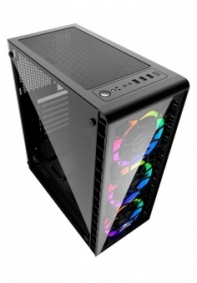 купить Корпус Wintek Energy JX188-11-G TG, ITX/ATX, USB 1*3.0/2*2.0, HD-Audio Mic, 0,5mm, 3*ARGB fan contr в Алматы фото 2