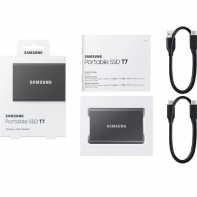 купить Внешний SSD 2000Gb Samsung T7 USB 3.2 Gen.2 (10 Гбит/c)  AES 256, Серый, MU-PC2T0T/WW в Алматы фото 2