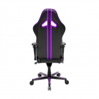 купить Игровое компьютерное кресло, DX Racer,  OH/RV131/NV, ПУ экокожа, Вид наполнителя: губчатая пена высокой плотности (54 кг/м?), Металлическая основа кресла, Механизм качания: топ-ган, Прорезиненные колеса в комплектации, Чёрный/Сиреневый в Алматы фото 3