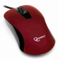 купить Мышь Gembird MOP-400-R черный/красный оптическая (1000dpi) USB (3but) в Алматы фото 3