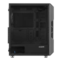 купить Компьютерный корпус Zalman I3 NEO BLACK, без БП, 1xUSB3.0, 2xUSB2.0, 4x120mm RGB fans, TG Side Panel в Алматы фото 3