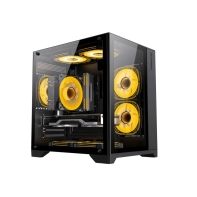 Купить Компьютерный корпус Gamemax Infinity Mini 7 ARGB Fans + Controller Black без Б/П в Алматы