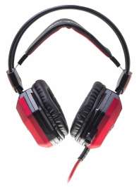 купить Наушники с микрофоном Oklick HS-L900G HURRICANE черный/красный 1.85м мониторные USB в Алматы фото 2