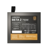 купить Блок питания Montech  750W, BETA 2 750W, Non Modular, ATX, 80+ BRONZE, КПД 90%, Fan 120mm, Черный в Алматы фото 3