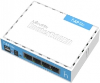 купить Маршрутизатор MikroTik RB941-2nD hAP lite  with 650MHz CPU, 32MB RAM, 4xLAN, built-in 2.4Ghz 802.11b/g/n 2x2 two chain wireless with integrated antenn в Алматы фото 1