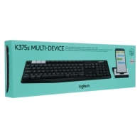 купить LOGITECH K375s Multi-Device Wireless Keyboard and Stand Combo - GRAPHITE/OFFWHITE - RUS в Алматы фото 4
