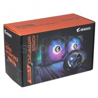 купить Жидкостное охлаждение AORUS WATERFORCE X280, 2x140mm ARGB Fan, 800-2500rpm, LCD Display в Алматы фото 4