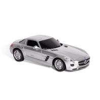 купить Радиоуправляемая машина, RASTAR, 40100S, 1:24, Mercedes-Benz SLS AMG, Пластик, 40 MHz, Серебристый в Алматы фото 1