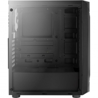 купить Компьютерный корпус, Aerocool, Sentinel-G-BK-v1, ATX/Micro ATX, USB 1*3.0/2*2.0, HD-Audio Mic, Кулер 4*12см ARGB, Высота процессорного кулера до 164 мм, Длина VGA до 325мм, 2*3.5*/3*2.5*, Толщина 0,5мм, 445x218x387мм, Без Б/П, Чёрный в Алматы фото 2