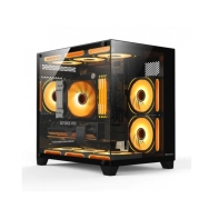 Купить Компьютерный корпус Huntkey S920 Storm RGB, Без БП, 0.5mm, 2xUSB2.0, 1xUSB3.0, 3xARGB F, mATX, Black Алматы