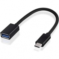 купить Кабель Ritmix RCC-333 OTG, Type-C-USB-AF, USB3.0, 0,1m, черный MAC+, блистер в Алматы фото 1