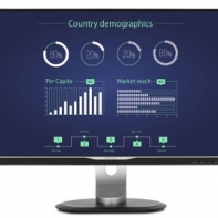 купить Монитор LCD 25** 16:9 2560х1440 IPS, nonGLARE, 350cd/m2, H178&deg;/V178&deg;, 1000:1, 5ms, VGA, DVI, DP,  HDMI, USB 3.0 x 3, Tilt, Audio out, 2 ВТх 2, 2Y, Black в Алматы фото 1