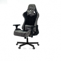 купить Кресло игровое Zombie VIKING 7 KNIGHT Fabric черный текстиль/эко.кожа с подголов. крестовина металл в Алматы фото 2