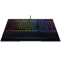 купить Клавиатура, Razer, Ornata V2 - Russian Layout, RZ03-03380700-R3R1, Игровая, Механическо-мембранная, Программируемые клавиши, Подсветка Chroma из 16,8 млн. оттенков, Подставка для запястий, USB, Размер: 463*154*32.5 мм., Анг/Рус, Чёрный в Алматы фото 1