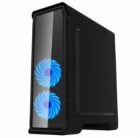 купить Корпус ПК без БП GameMax Elysium Black G503X <ATX, 2x120, 1x5.25, 2x3.5, 2x2.5, 3xUSB, Audio, 400x185x470mm> в Алматы фото 2