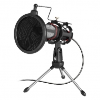 купить Игровой стрим микрофон Defender Forte GMC 300 3,5 мм, провод 1.5 м, НОВИНКА! в Алматы фото 2