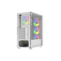 купить Корпус Wintek Apollo 802-W-M TG, ATX/Micro ATX, USB 1*3.0/2*2.0, HD Mic, 4*12cm ARGB (контр.   пульт д/у), белый в Алматы фото 3