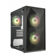 купить Компьютерный корпус FSP CST130A, RGB, Glass, Black, M-ATX в Алматы фото 2