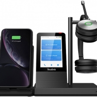 Купить Yealink WH66 Dual UC Дуо, Беспроводная, HD звук, 160м DECT, Шумоподав, Дисплей 4**, USB-хаб, Bluetooth Алматы