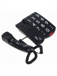 купить Телефон проводной Ritmix RT-520 черный в Алматы фото 2
