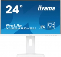 купить Монитор LCD 23.8** [16:9] 1920х1080(FHD) IPS, nonGLARE, 250cd/m2, H178&deg;/V178&deg;, 1000:1, 5М:1, 16.7M Color, 5ms, VGA, HDMI, DP, USB-Hub, Height adj, Pivot, Tilt, Speakers, Audio out, 3Y, White в Алматы фото 1