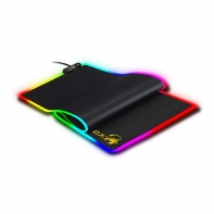 купить Коврик для компьютерной мыши, Genius, GX-Pad 800S RGB, 800*300*3 мм, Резиновая основа, Тканевая поверхность, Склеивание, Гладкая поверхность, Чёрный в Алматы фото 1