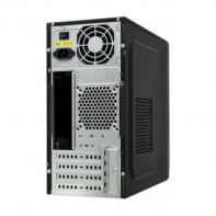 купить Компьютерный корпус Foxline FL-702, PSU 450W 8cm, w/2xUSB3.0, black, mATX в Алматы фото 2