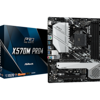 купить Материнская плата ASRock X570M PRO4 AM4 4xDDR4 8xSATA3 RAID 2xHyper M.2 mATX в Алматы