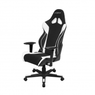 купить Игровое компьютерное кресло, DX Racer,  OH/RW106/NW, ПУ экокожа, Вид наполнителя: губчатая пена высокой плотности (54 кг/м?), Металлическая основа кресла, Механизм качания: топ-ган, Прорезиненные колеса в комплектации, Черный-белый в Алматы фото 1