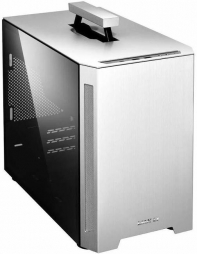 купить Корпус Lian Li TU-150, Mini-Tower Chassis, ITX, 1x3,5*, 2x2,5*, 3 слота расширения, USB3.1 Type Cx1, USB3.0 x2, HD Audio, цвет - серебро, без блока питания. Алюминий. Боковая стенка - Заколенное стекло.  в Алматы фото 3