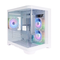 Купить Корпус 1Stplayer UVIEW UV5, Mini Tower, m-ATX, White, 1x3.5*/2x2.5*, 2xUSB3.0, RGB в Алматы