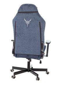 купить Кресло игровое Knight N1 Fabric Light-27 синий ткань с подголов. крестовина металл в Алматы фото 4