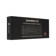 купить Клавиатура механическая Lemokey  X1 87Key, Keychron Red, USB-A, QMK/VIA, EN/KZ/RU, Red led, черный в Алматы фото 3