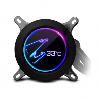 купить СЖО Gigabyte, AORUS LIQUID COOLER 240, Intel 2066, 2011-3, 1366, 115x, 1200, AMD sTRX4, TR4, AM4, 2*120мм, ARGB, 2500rpm в Алматы фото 3