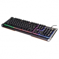купить Клавиатура Oklick 710G BLACK DEATH черный/серый USB Multimedia for gamer LED в Алматы фото 1