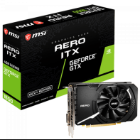 купить Видеокарта MSI GeForce GTX1650, 4GB GDDR6 128-bit 1xDVI 1xHDMI 1xDP GTX 1650 D6 AERO ITX OCV1 в Алматы фото 1
