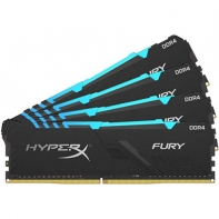 купить Модуль памяти Kingston HyperX Fury RGB HX432C16FB3AK4/128  DDR4 DIMM 128Gb (4х32Gb) 3200 MHz CL16 в Алматы фото 1