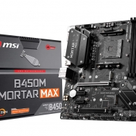 купить Материнская плата MSI B450M MORTAR MAX AM4 B450 4xDDR4 4xSATA3 RAID 2xM.2 VGA HDMI DP mATX в Алматы фото 1