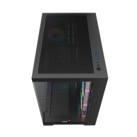 купить Корпус AOC CG395B 4F ATX/M-ATX/ITX 2xUSB3.0 1xType-C 1xAudio/Mic Черный AOC-CG395-BF4V2R0T2-G в Алматы фото 2