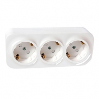 купить Legrand 782218 Розетка 3X2К+З шт БЕЛ /  в Алматы фото 1