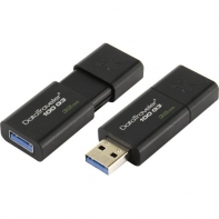 купить USB-накопитель, Kingston, DT100G3 32GB, USB 3.0, 5000 Мбит/сек, Чёрный в Алматы фото 2