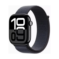 Купить Смарт часы Apple Watch Series 10 GPS 46mm Jet Black Aluminium Case with Ink Sport Loop (MWWR3QI/A) Алматы